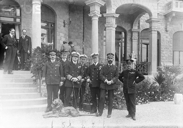 1920-San Remo, Admiral Beatty and his staff